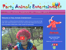 Tablet Screenshot of partyanimalsga.com